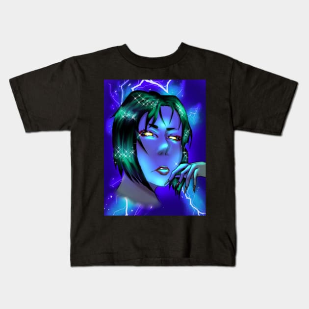 Mystic Lili Kids T-Shirt by Amaterasu